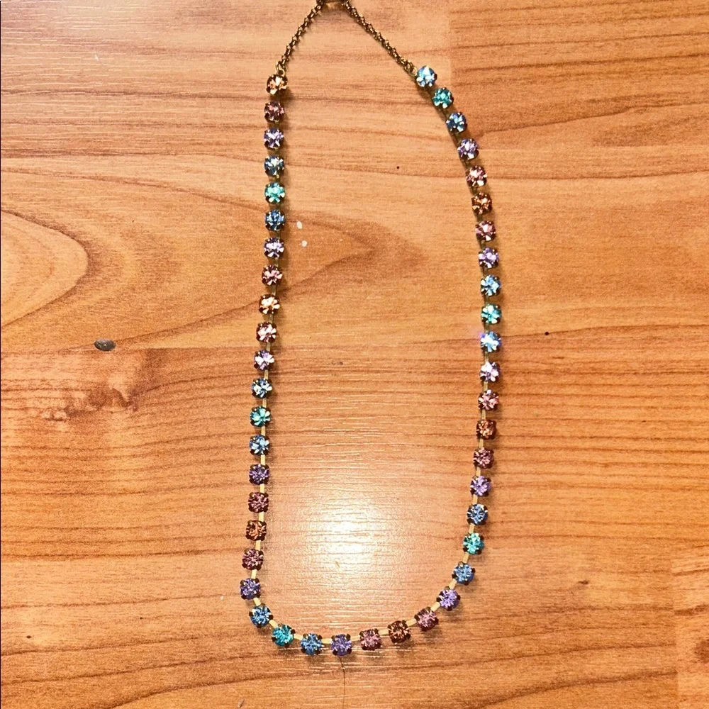 LAUREN HOPE Elegant Multicolor Crystal Necklace - Picture 1 of 3